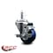 Service Caster 3'' Solid Poly Wheel Swivel 7/16'' Grip Ring Stem Caster with Brake SCC-GR20S314-SPUS-TLB-716138 - alternate 4